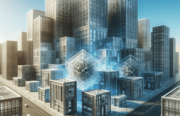 Futuristische-Stadt-Symbol-für-3D-Druck-Architektur