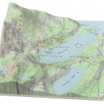 Landkarte Relief-3D-Druck: Natur trifft Kultur